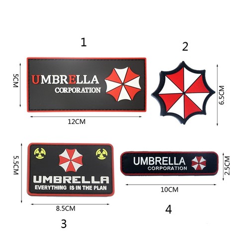 UMBRELLA HAZARD Hook & Loop PATCH BADGE PVC ► Photo 1/6