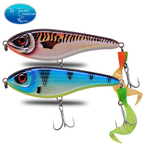 jerk bait with soft tail fishing lure for pike 150mm 85g CFLURE Muskie Pike Big VIB Fishing Lure Hard Jerk bait 24 Colors ► Photo 1/6