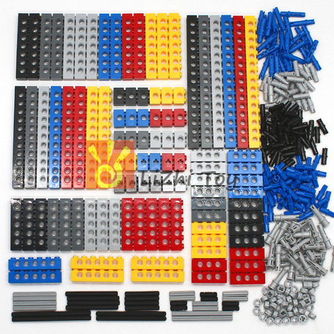 Technic Building Blocks Parts Bulk MOC Thick Bricks 6Color Combination Accessories Studded Long Beams Robot Children Toys ► Photo 1/6