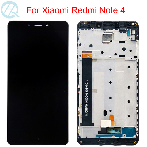 Original 10 Touch  LCD For Xiaomi Redmi Note 4 Display With Frame Touch Screen Assembly For Redmi Note 4 Helio X20 LCD Screen ► Photo 1/6