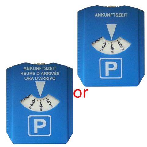 Car Parking Disc Timer Clock Arrival Time Display Blue Plastic Parking Time Tools Portable Car Parking Timer Clock ► Photo 1/6