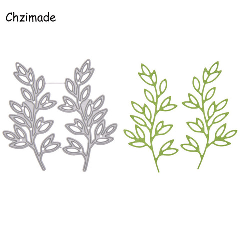 Chzimade Metal Leaf Branch Cutting Dies Stencils Christmas Die Cut For Scrapbooking Paper Card Making Embossing 2022 New ► Photo 1/6