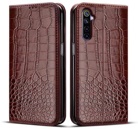 For OPPO Realme 6 Pro Case Cover flip leather book case  For OPPO Realme 6 Case Realme6 Realme 6 Pro 6i Cover Fundas card holder ► Photo 1/6