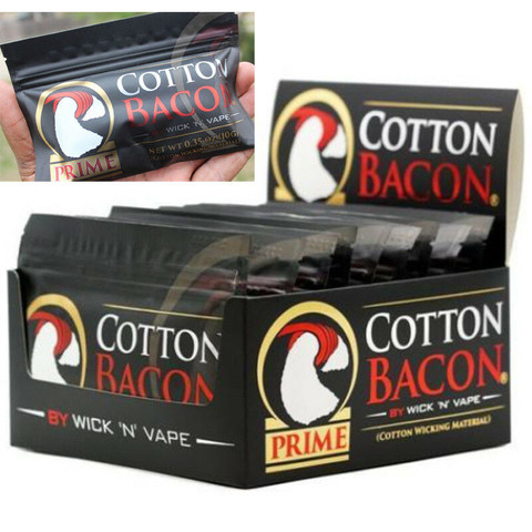 100% Cotton Bacon Electronic Cigarette Gold Version Fit For RDA RTA Atomizer Tank Vaporizer Ecig Accessories Freeshipping ► Photo 1/6