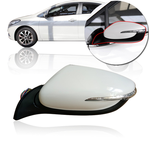 CAPQX Auto outer Rearview Mirror assembly For KIA cerato K3/K3S GL GLS DLX  P style 2012 2013 2014 2015 2016  3/5/6/7/8 wires ► Photo 1/1