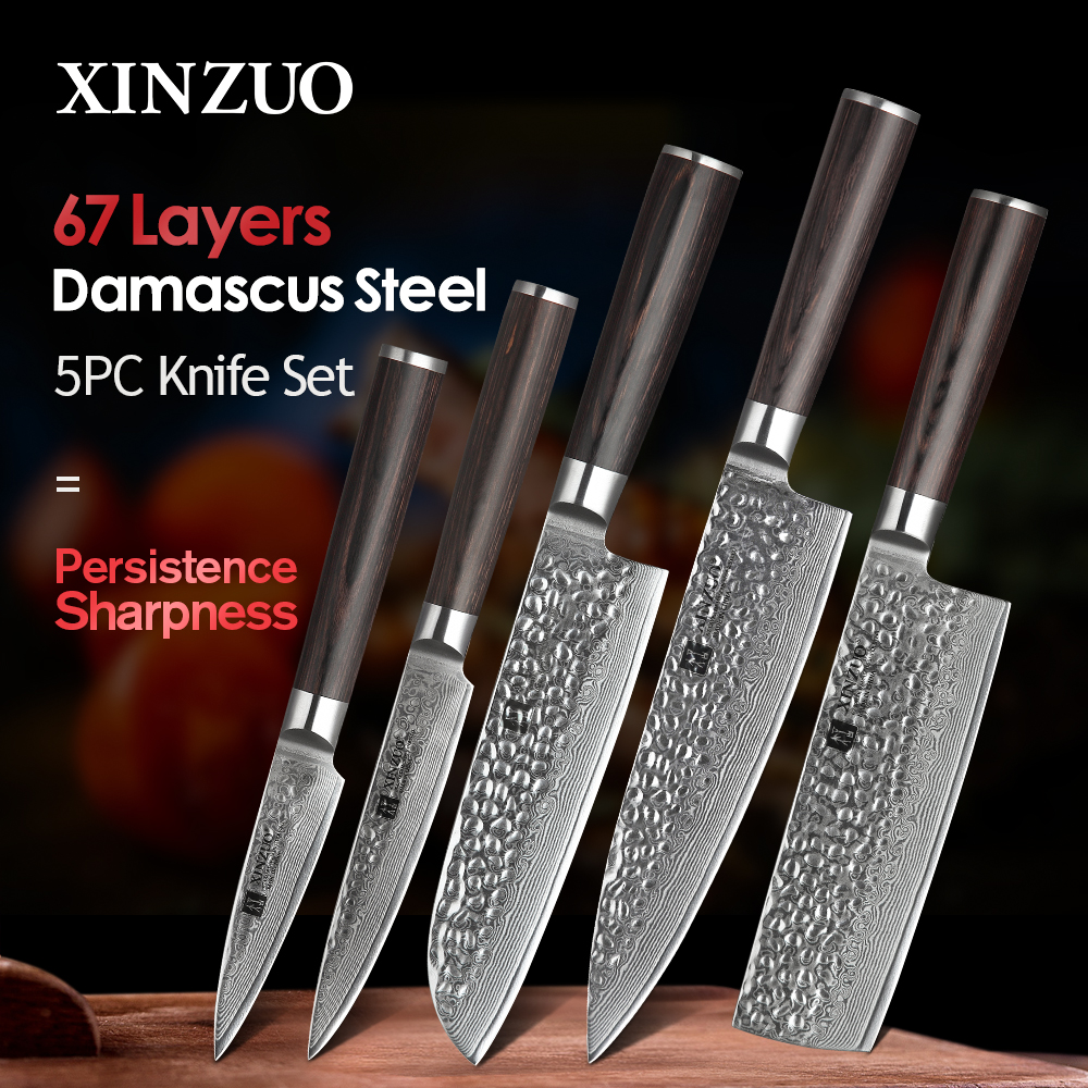 Blue Professional Kitchen Knife Chef Set Kitchen Knife Set Stainless  SteelNEW