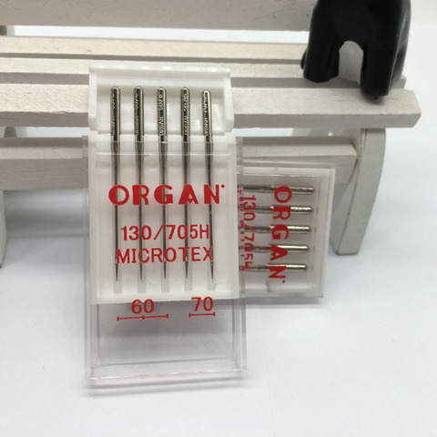 Organ Needle Domestic Sewing Machine Parts Microtex Sewing Needles 70/10 ESpecially Good For Microfabrics Silk etc (1pack=5pcs). ► Photo 1/6