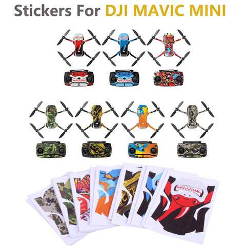Protective Film PVC Stickers Waterproof Scratch-proof Decals Full Cover Skin Accessories for DJI Mavic Mini Drone Accessories ► Photo 1/6
