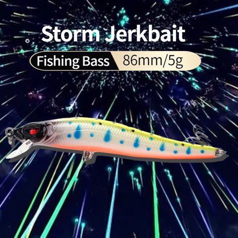 Banshee 86mm 5g Fishing Lure Minnow Jerkbait Pike/Trout Wobbler Floating Hard Lure Slim Crankbait Artificial Bait Pike ► Photo 1/6