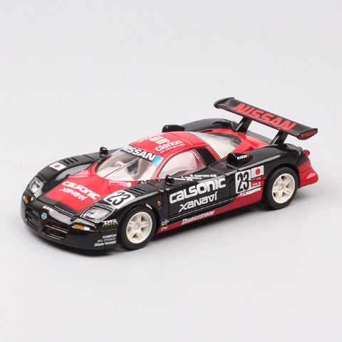 1:43 Scale Highspeed Nissan R390 GT1 No.23 Endurance GT Racing car model metal vehicles diecast toy pull back of baby boys gift ► Photo 1/6