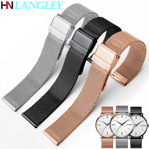 Milanese Loop Watch Strap 17/18/19/20 mm Watch Band for DW for Daniel Wellington Stainless Steel Band 12/13/14/16/22 mm Width ► Photo 1/6
