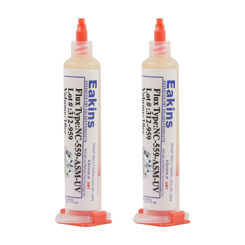 NC-559-ASM-UV 559 Flux paste lead-free solder paste solder flux 2pcs/set + Needles 10cc ► Photo 1/2