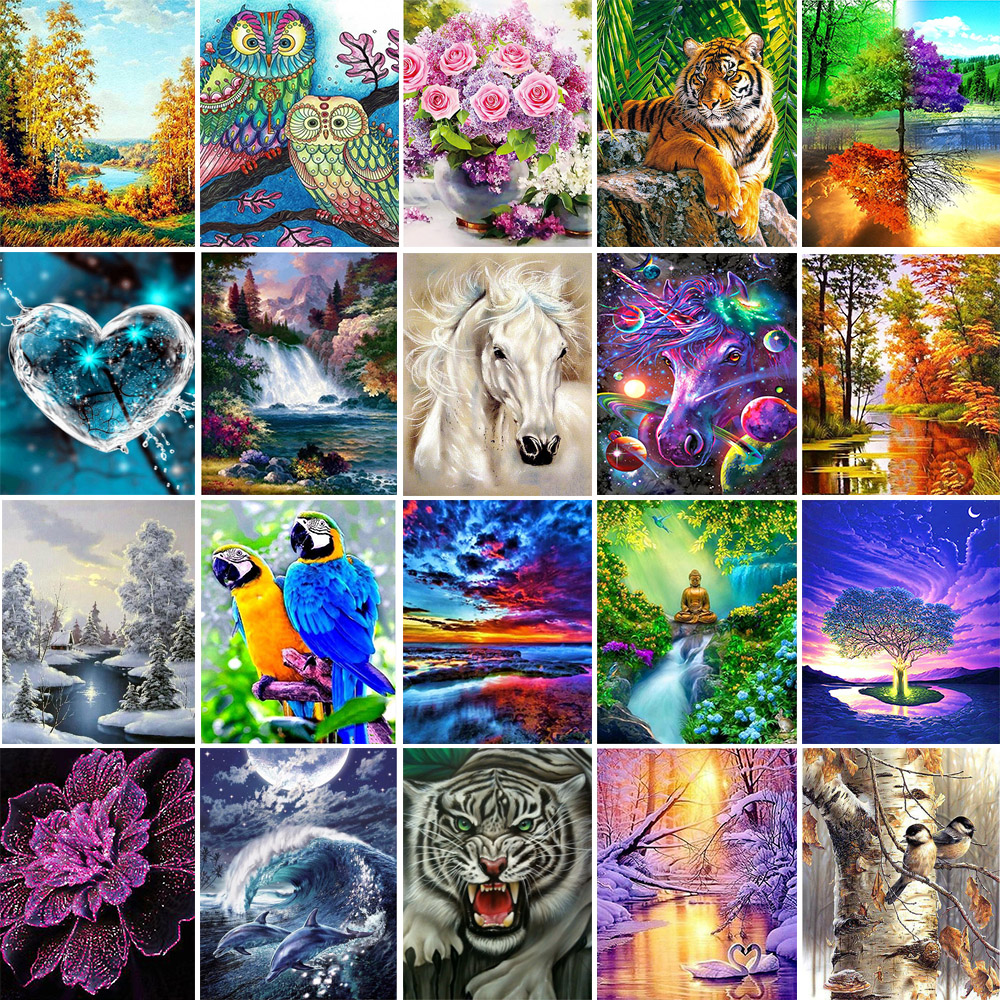 Novelty Diamond Embroidery Painting Special Drill Animal Mosaic Pictures DIY