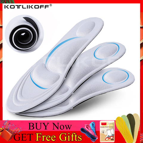 KOTLIKOFF 4D Memory Foam Orthotic Insole Arch Support Orthopedic Insoles For Shoes Flat Foot Feet Care Sole Shoe Orthopedic Pads ► Photo 1/6