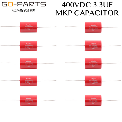 3.3uf 400VDC Axial Audiophiler MKP Coupling Capacitor Audio Grade For Tube Guitar AMP Speaker Crossover HIFI AUDIO DIY ► Photo 1/4