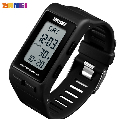 SKMEI Pedometer 3D Men Women Sport Watch Calories Digital Wristwatches For Mens Ladies Fashion Waterproof Bracelet reloj 1363 ► Photo 1/6