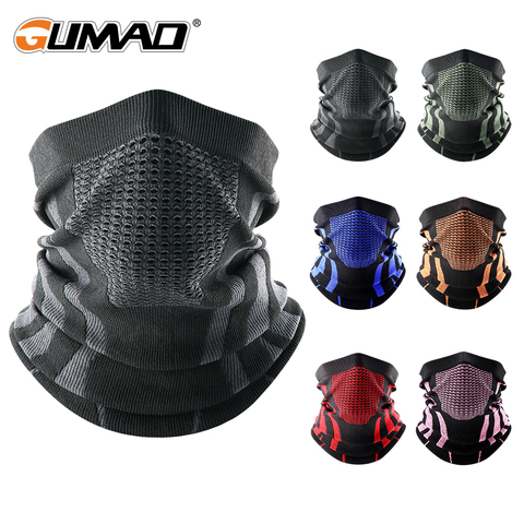 Thermal Face Bandana Mask Cover Neck Warmer Gaiter Bicycle Cycling Ski Tube Scarf Hiking Breathable Masks Print Women Men Winter ► Photo 1/6