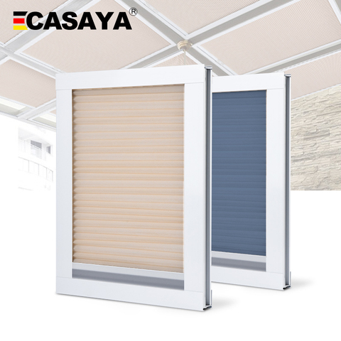 Customized Size Roof Skylight Honeycomb Blinds Daylight/Blackout Window Cellular Blinds for Roof 16 color ► Photo 1/6