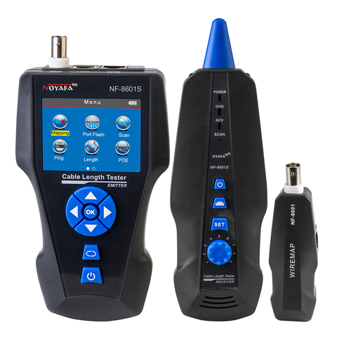 Noyafa NF-8601S Multifunction TDR Measure Length Network Cable Tester With PoE/PING/Port Flash Function Voltage Detector ► Photo 1/6