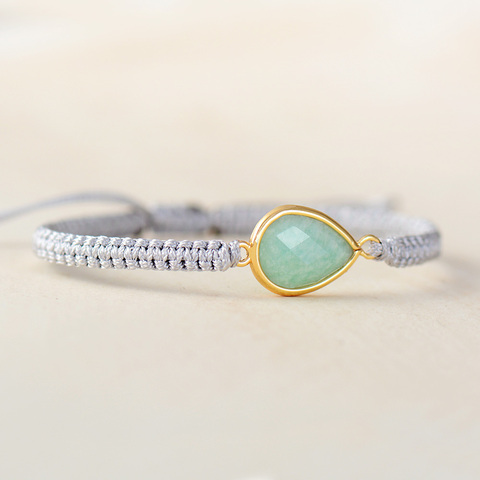 Natural Stone Charm Macrame Bracelets String Braided Friendship Wrap Bracelet Bijoux Femme Women Jewelry Wholesale ► Photo 1/6