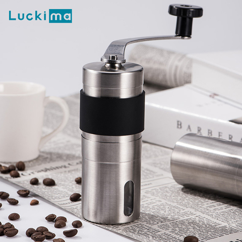 New Manual Coffee Grinder Mini Hand Conical Burr Espresso Grinder Coffee Been Mill Tools Ceramic Movement for Handmade Coffee ► Photo 1/6