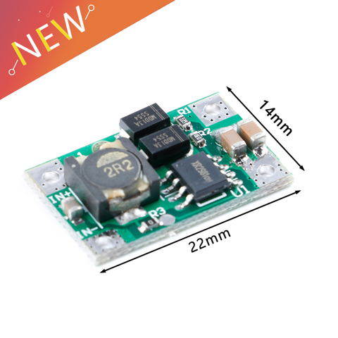 3A 5V Stabilizer Step Up Power Module Booster Module DC-DC 2.5-5V to 5V Voltage Regulators Fast Charging Converter ► Photo 1/5