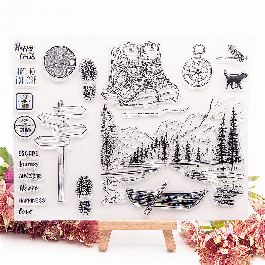 Zfparty New Transparent Clear Silicone Stamps For Diy Scrapbooking