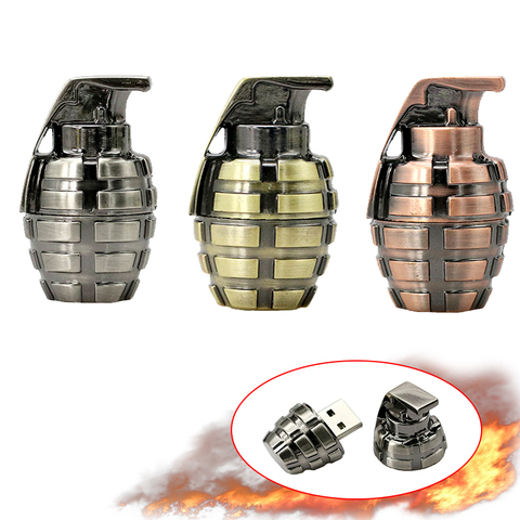 Cle usb Metal Retro Hand Grenades Pen drive USB2.0 8 256 gb 16GB 64GB 4gb 32GB Pendrive USB Flash Drive Creative Cool Mini Gift ► Photo 1/6