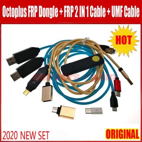 2022 Newest sales ORIGINAL Octopus FRP tool/Octoplus FRP dongle+ Octoplus FRP USB UART 2 IN 1 Cable+ALL BOOT Cable for SamsungH ► Photo 1/6