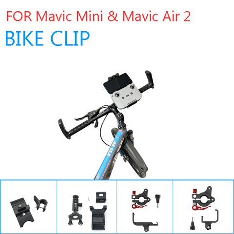 Mavic Air 2 Remote Controller Bike Clip Bicycle Bracket Holder Phone Monitor Clamp Fix Mount for DJI Mavic Mini/2/Air Accessory ► Photo 1/6