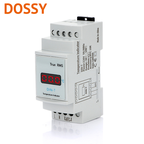 Thermostat DIN-T 220V  temperature indicator display temperature of enviroment ► Photo 1/5