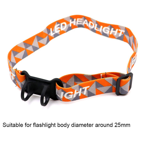 Adjustable Nylon Frontal Head Strap Flashlight Head Band Strap for LED Flashlight to Headlamp Elastic Strap ► Photo 1/1