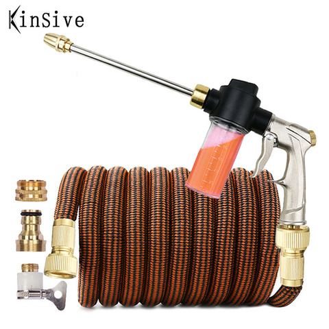 2022 New Extend Garden Hose Flexible Expandable Magic Hose High Pressure Car Wash Pipe Water Gun Outdoor Lawn Watering Irrigate ► Photo 1/6