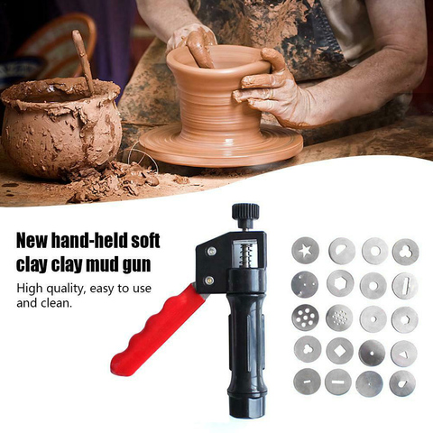 New Type Of Clay Extruder Hand-Held Soft Clay Extruder With 20 Different Nozzles As Decorative Auxiliary Art Tools ► Photo 1/6