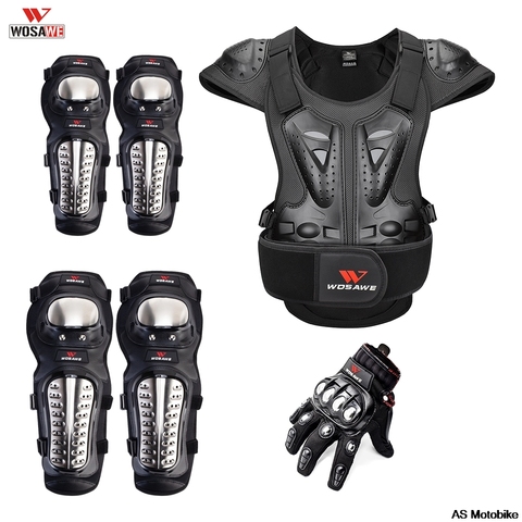 WOSAWE Motorcycle Knee Pads Guards Cuirassier Elbow Racing Off-Road Protective Safety Gears Race Brace Sports Cycling Guard ► Photo 1/6