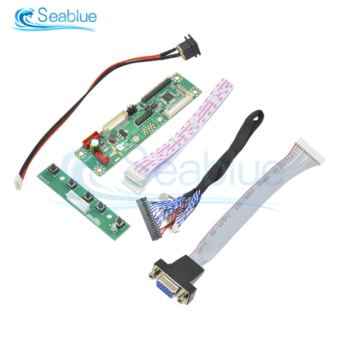 1Set 1 Channel VGA Video MT6820 MT6820-MD HX6820-A HX6820 V2.0 Universal Driver Board Module + LVDS Screen Cable LCD Display FHD ► Photo 1/6