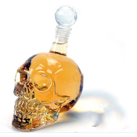 Creative 350-1000mll skull vodka foreign wine bottle cup glass dispenser insulated wine glass  drinking glasses ► Photo 1/6