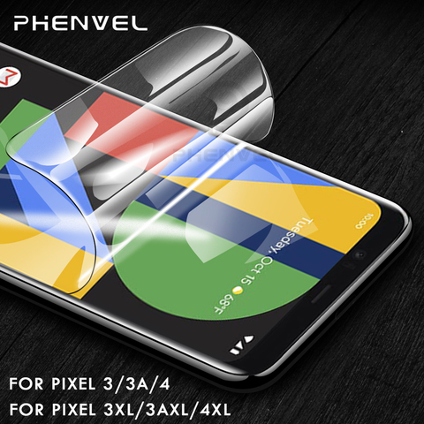 0.1mm Protective Film for google pixel 3 3A 4 XL Gel Screen protector for pixel 4 3 xl 3D Hydrogel Film ► Photo 1/6