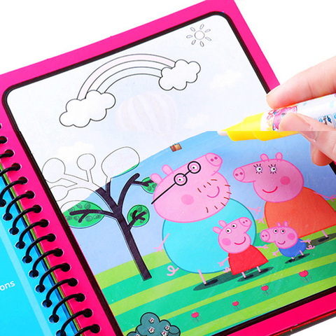 Coloring Book Kids Drawing Toys  Toys Water Paint Coloring Book - New Kids  Magic - Aliexpress