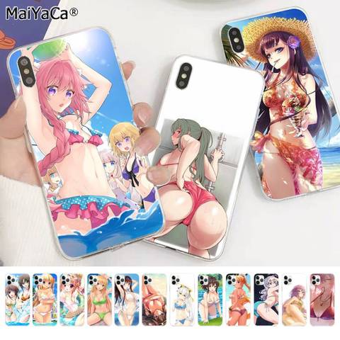 MaiYaCa Cartoon girl Sexy ass Underwear Bikini Woman girl Phone Cover for iphone SE 2022 11 pro XS MAX 8 7 6 6S Plus X 5S SE XR ► Photo 1/6