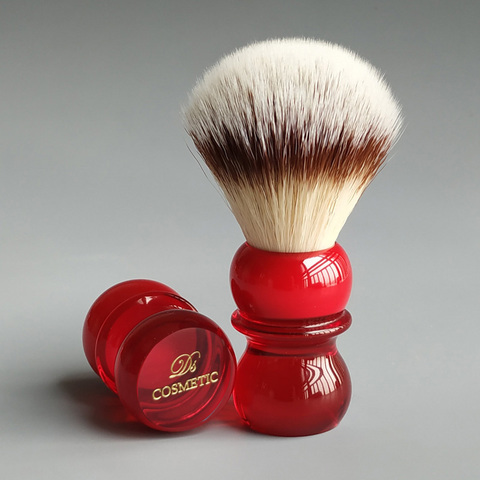 Dscosmetic queen red hand T4 soft synthetic hair shaving brush ► Photo 1/6