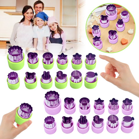 12Pcs Cookie Shape Cutter Mold Fruit Vegetable Stainless Steel Mould Set ► Photo 1/6