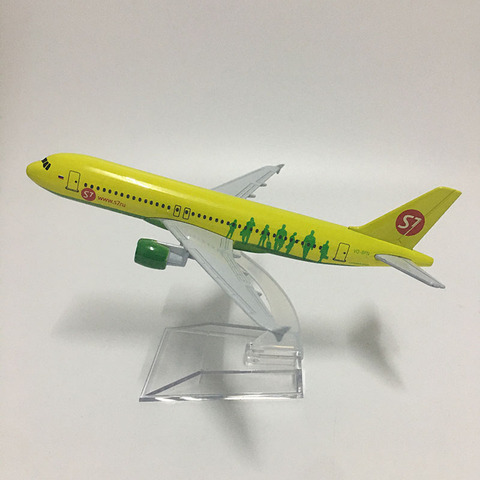 JASON TUTU 16cm Russia Siberia S7 Airlines Airbus A320 Plane Model Airplane Aircraft Model Diecast Metal 1:400 scale Planes ► Photo 1/6