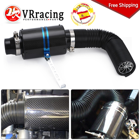 Air Filter Induction Kit Car Cold High Flow Ducting Intake Admission Bent Stretch Tube Intake Induction Pipe Hose Kit Universal ► Photo 1/6