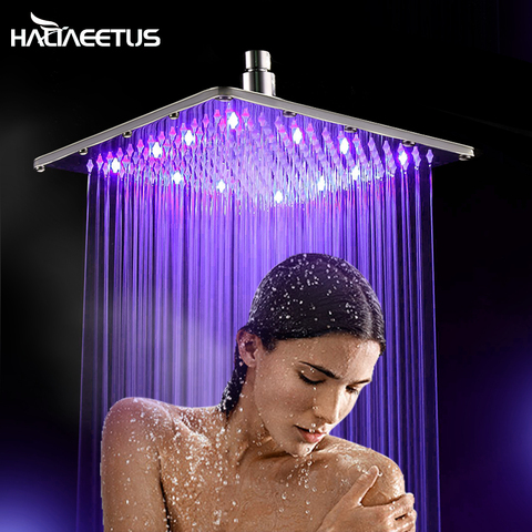 30cm*30cm Square stainless steel ultra-thin Rainfall shower head 12 Inch rain showerheads water power shower heads ► Photo 1/6