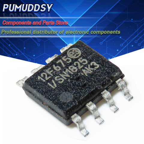 5PCS New PIC12F675-I/SN 12F675 8-Bit CMOS Microcontrollers SOP-8 ► Photo 1/1