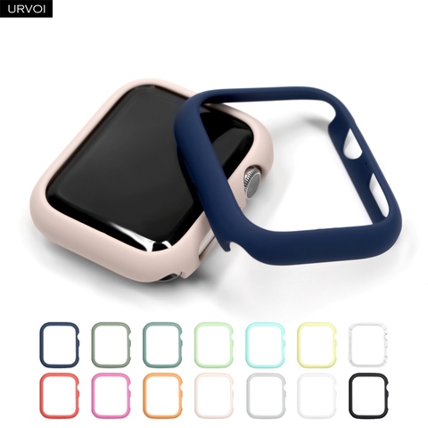 URVOI Candy PC cover for apple watch series 6 SE 5 4 3 2 1 colorful case protector for iWatch Ultra-thin frame slim fit match ► Photo 1/6
