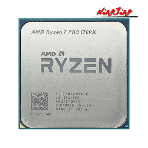 AMD Ryzen 7 PRO 1700X R7 PRO 1700X 3.4 GHz Eight-Core CPU Processor  YD17XBBAM88AE Socket AM4 ► Photo 1/1