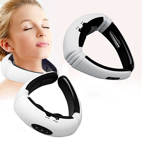 Health Care Tool Neck Massage Electric Pulse Back and Neck Infrared Heating Pain Relief Relaxation Intelligent Cervical Massager ► Photo 1/6