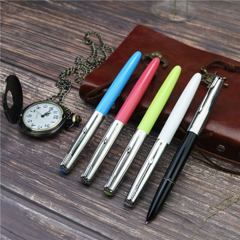 Nostalgic old style fountain pen  Plastic ink pen  School office writing supplies Multiple colors to choose from ► Photo 1/6